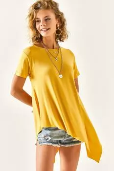 Туника - Желтый - Свободный крой Olalook