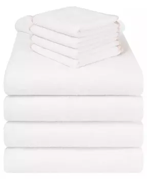 Турецкий хлопок для малышей, 8 шт. Набор банных полотенец American Soft Linen, розовый