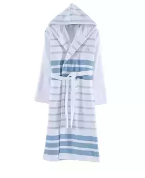 Турецкий пештамил 38" Халат из турецкого хлопка Brooks Brothers, синий