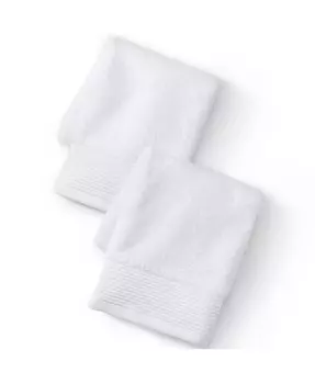 Турецкий роскошный набор мочалок из 2 предметов Lands' End, белый