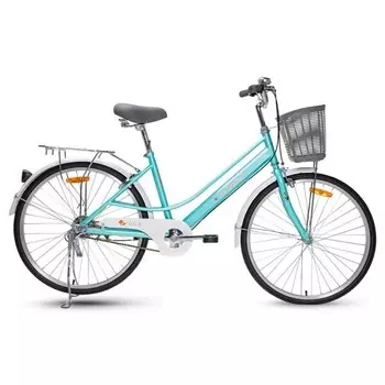 Туристический уличный велосипед Vinbike Lily 24, зеленый/белый
