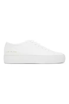 Турнирные низкие суперкроссовки Common Projects, белый