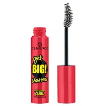 Тушь для ресниц Get Big Lashes Volume Curl, утолщающая и подкручивающая Черная, 12 мл Essence