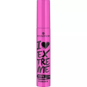 Тушь для ресниц I Love Extreme Crazy Volume, экстремальный объем, черная, 12 мл Essence