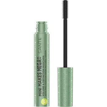 Тушь для ресниц Sante Naturkosmetik Mini Makes Mega Mascara, Black / 8 ml