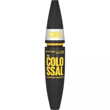 Тушь для ресниц The Colossal 36H Longwear Водостойкая Черная Maybelline New York, 10 ml