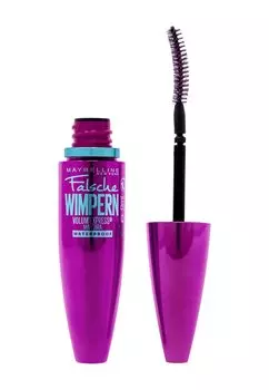 Тушь для ресниц Volum' Express Mascara False Eyelashes Maybelline New York, цвет very black waterproof