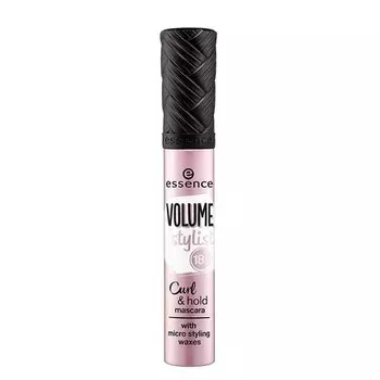 Тушь для ресниц Volume Stylist 18H Curl & Hold с восками для микроукладки, 12 мл, черная, Essence