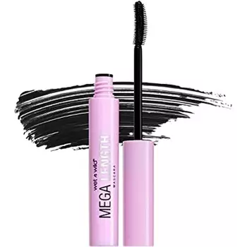 Тушь для ресниц Wet 'N' Wild Mega Long, удлиняющая и подчеркивающая форму, с точной расческой и увлажняющей формулой Very Black, Wetn Wild