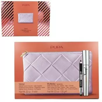 Тушь Pupa Vamp Pochette Черная + Карандаш для глаз Подводка для глаз Kajal Eyeshadow 3631, Red