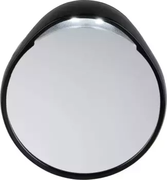 TWEEZERMAN косметическое зеркало, 10-кратное увеличительное зеркало с подсветкой, зеркало для макияжа 8,9 см, черный