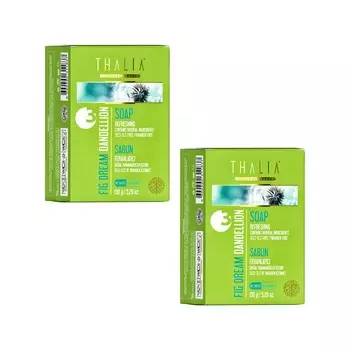 Твердое мыло Thalia Fig Dream Dandelion с экстрактом одуванчика, 2 x 150 гр