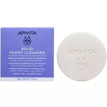 Твердое пенящееся очищающее средство - 80 грамм Apivita