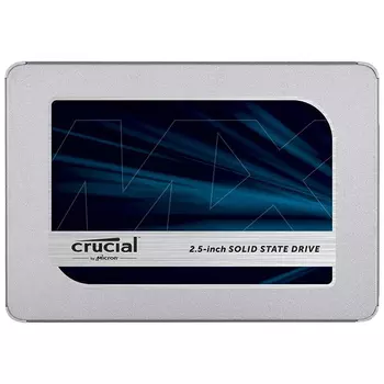 Твердотельный накопитель Crucial MX500 2 ТБ SSD, 2.5", SATA III (с адаптером 9,5 мм)