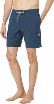 Твердые наборы трусов Ecolastic 17,5 дюймов VISSLA, цвет Midnight