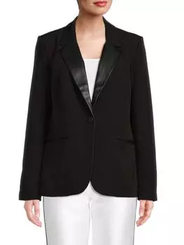 Твердый Блейзер Laundry By Shelli Segal, черный