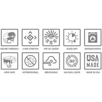 Твердый капюшон Балаклава BlackStrap, белый