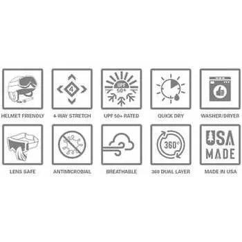 Твердый капюшон Балаклава BlackStrap, мятный