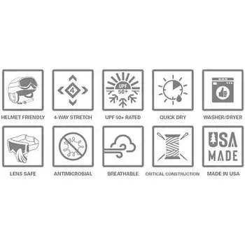 Твердый капюшон Балаклава BlackStrap, темно-зеленый