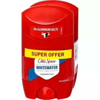 Твердый мужской дезодорант WhiteWater Duo 2 x 50 мл Old Spice