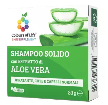 Твердый шампунь Алоэ Вера 80гр для частого мытья. Optima