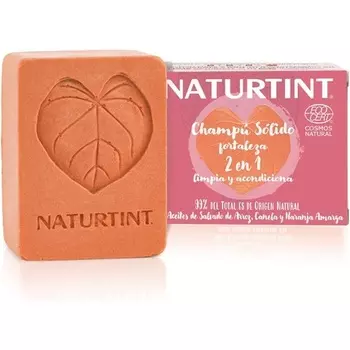 Твердый шампунь и кондиционер для укрепления сил, 75 мл - красный, Naturtint