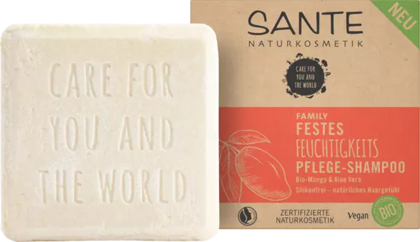 Твердый шампунь Moisture Organic Mango Алоэ Вера 60г SANTE NATURKOSMETIK