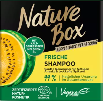 Твердый шампунь с маслом дыни холодного отжима 85г Nature Box