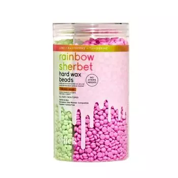 Твердый воск для депиляции тела, 425 г Sliick Rainbow sherbet
