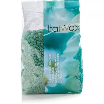 Твердый воск в гранулах для бесполосной депиляции, низкая температура 1кг ItalWax Azulen Film Wax -