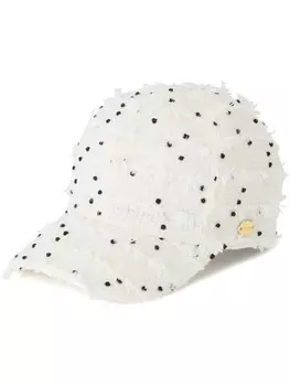 Твидовая бейсболка Nina Ricci, белый