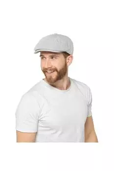 Твидовая кепка с козырьком Tom Franks, серый