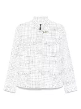 Твидовая куртка Fay, белый