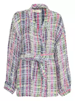 Твидовая куртка Lethicia Bronstein, розовый