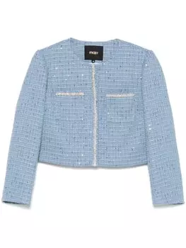 Твидовая куртка Maje, синий