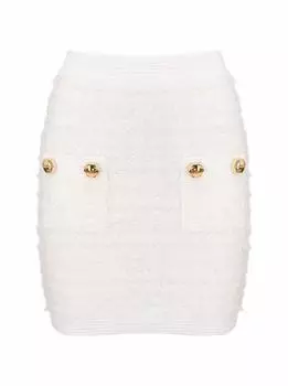 Твидовая мини-юбка Balmain