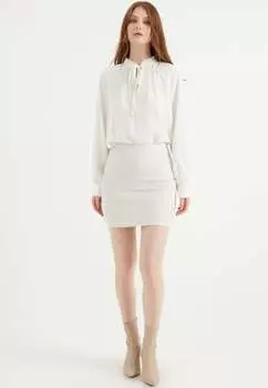 Твидовая мини-юбка Herita, экрю