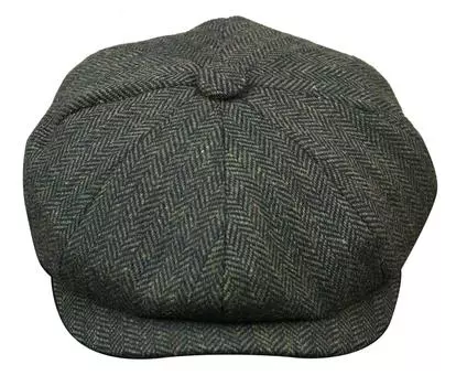 Твидовая шляпа Peaky Blinders в стиле Гэтсби Infinity Leather, зеленый