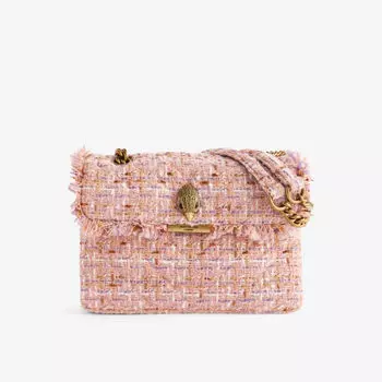 Твидовая сумка через плечо Kensington Kurt Geiger London, розовый