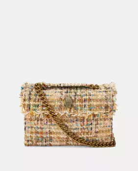 Твидовая сумка через плечо Kensington в золотистых тонах Kurt Geiger, бежевый