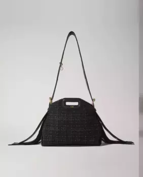 Твидовая сумочка Miss M Mini Maje, черный