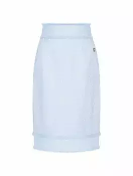 Твидовая юбка DG Dolce&Gabbana, синий