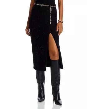 Твидовая юбка Generation Love Kiva, черный