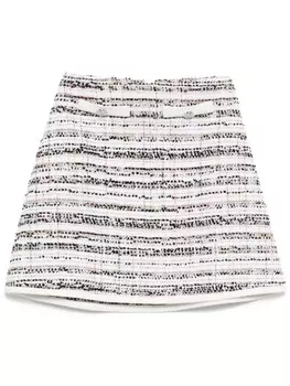 Твидовая юбка Giambattista Valli, белый