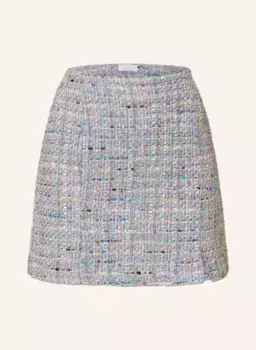 Твидовая юбка с пайетками и блестящей пряжей Rich&Royal, фиолетовый