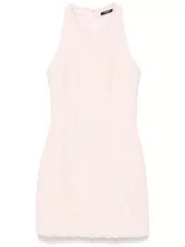 Твидовое мини-платье Balmain, розовый