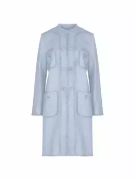 Твидовое пальто DG Dolce&Gabbana, синий