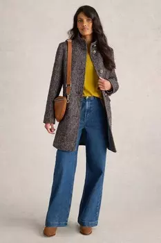 Твидовое пальто Карла White Stuff, синий