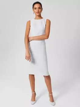 Твидовое платье Hobbs Layla, бледно-голубой