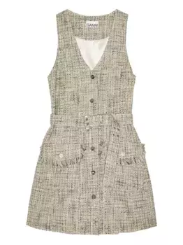 Твидовое платье мини GANNI